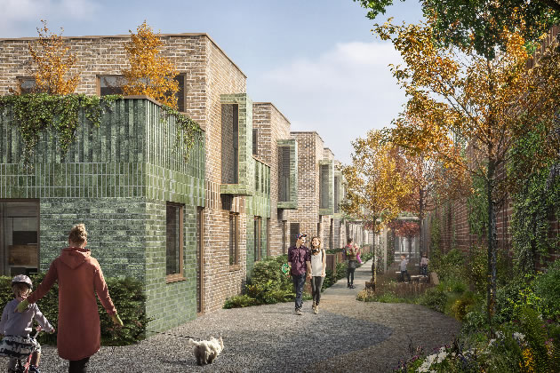 visualisation of the mews houses planned