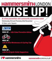 Wise Up event in Hammersmith