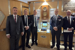 Tom the Peregrine Returns and Learning About the Enigma Machine at POSK