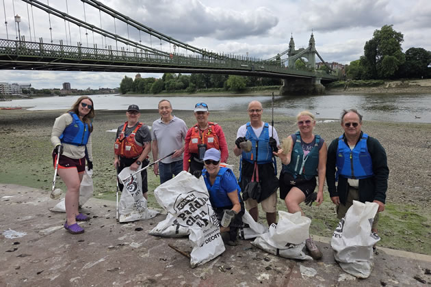 Andy Slaughter at the Big Paddle Cleanup