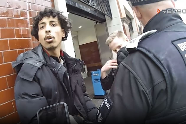 Yanoussi being informed of his arrest.