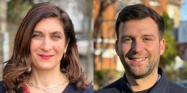Cllrs Stala Antoniades and Florent Sherifi