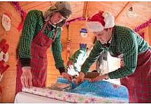 Free giftwrapping in Hammersmith's Lyric Square