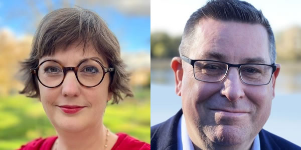 Grove ward councillors Hannah Bulmer and Stephen Cowan