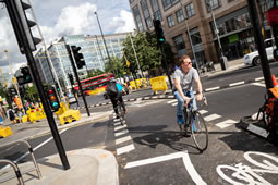 New Cycleway Opens on Hammersmith Gyratory