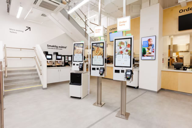 Ordering terminals at the new IKEA Restaurant 