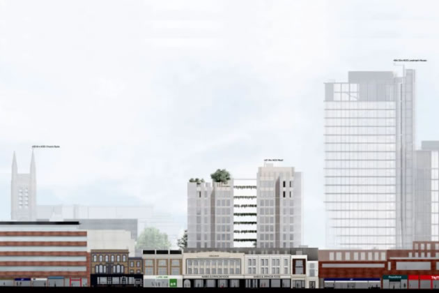 New visualisation of the King Street scheme showing relative heights 