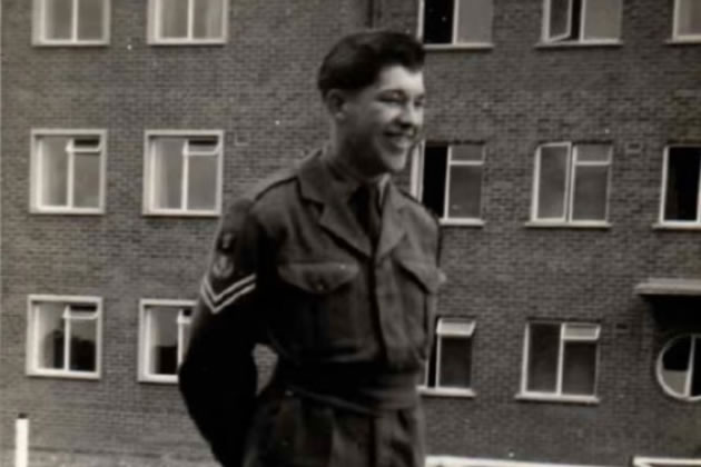 Tony Bird aged 18 or 19 at Aldershot duing his National Service between 1956 and 1958 