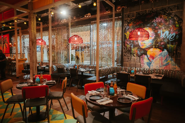 The interior of another Turtle Bay restaurant 