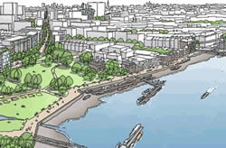 West London Link's vision of Hammersmith with 'flyunder'