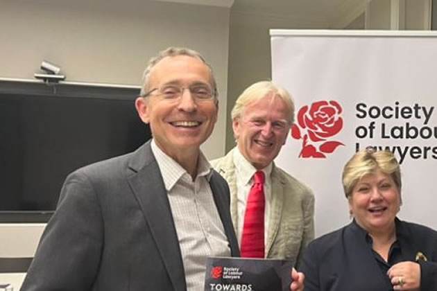 Andy Slaughter (left) with Nic Madge (centre) and Emily Thornberry