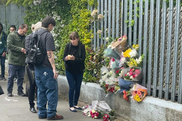 Anna's (Ania's) friends attend a vigil for her during the trial. Picture: Met Police