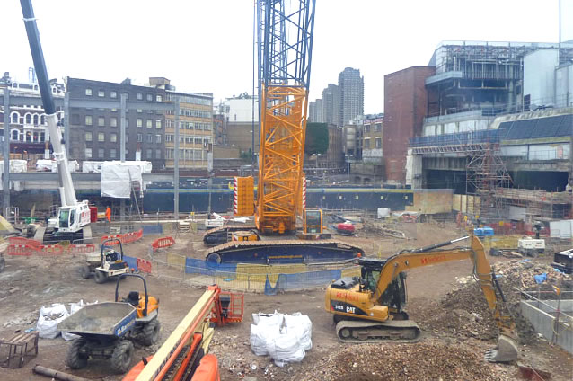 Crossrail construction site