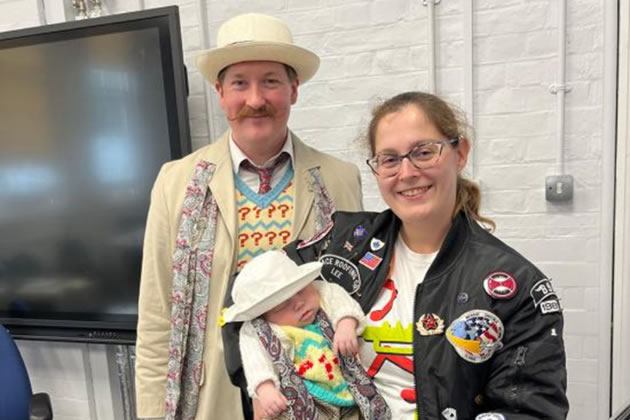 Eight-week-old Jack and his Who-loving parents