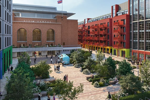 The Hammersmith Summer Festival will take place in Unity Square - part of the new Civic Campus
