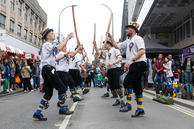 Morris dancing in Hammersmith