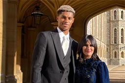 Borough Social Worker Gets Her MBE with Marcus Rashford
