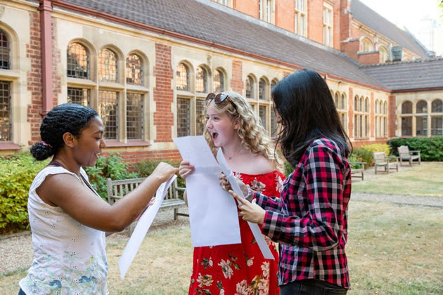 Sacred Heart pupils learn their results 